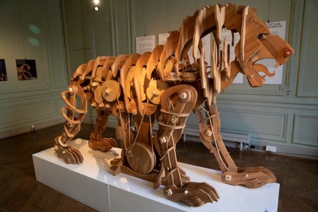 Leonardo da Vinci's mechanical lion is now on display in Paris