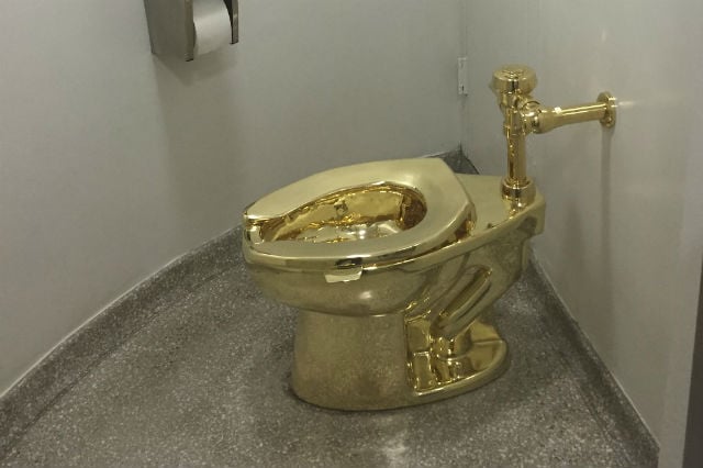 Italian artist’s €5 million gold toilet stolen in England