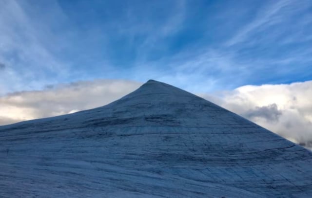 Sweden’s formerly highest peak melts to lowest point ever
