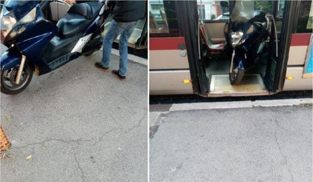 'Everyone off': Rome bus driver dumps passengers to make room for his scooter