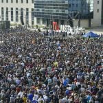 Thousands protest sentences in Basque bar brawl trial