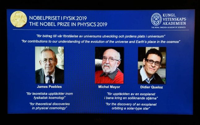 'Simply extraordinary': Swiss cosmologists win Nobel Prize in Physics