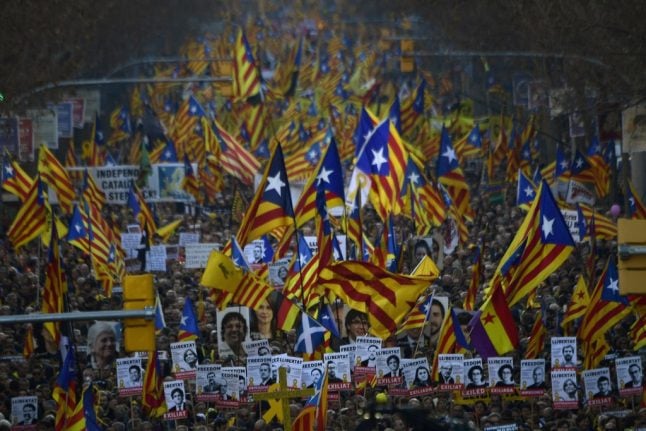 Roads blocked between France and Spain by Catalan separatist protesters