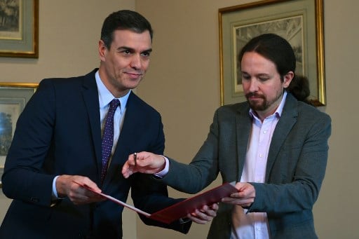 Spain’s Socialists and Podemos make pact to form new government