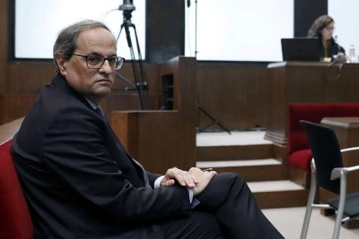 Catalan president, Quim Torra, goes on trial for 'disobedience'