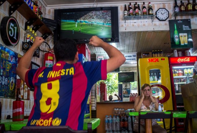 Why watching football at your local bar in Spain could soon end
