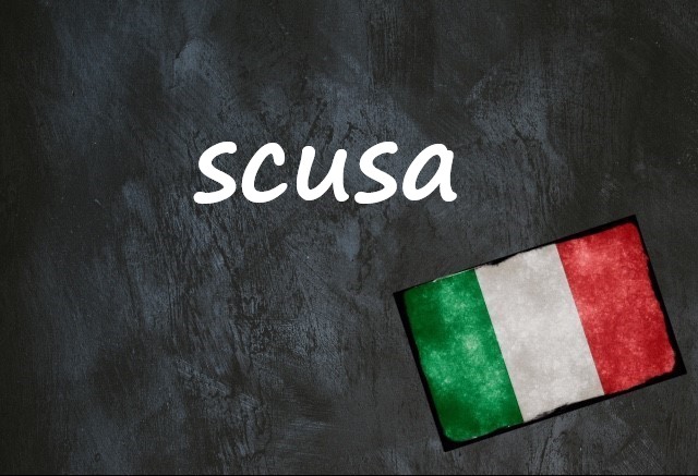 Italian word of the day: 'Scusa'