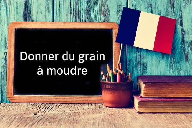 French expression of the day: Donner du grain à moudre