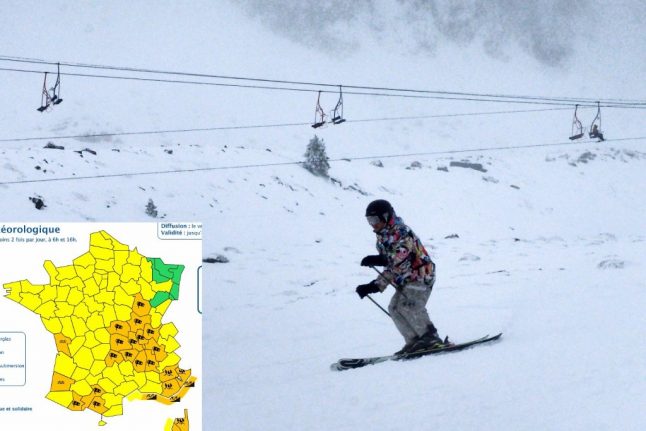 Strong winds close ski slopes in France and leave tens of thousands without power