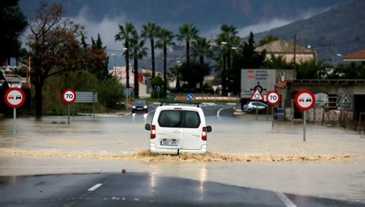 IN PICS: Homes evacuated and roads closed as southeastern Spain hit by rainstorms