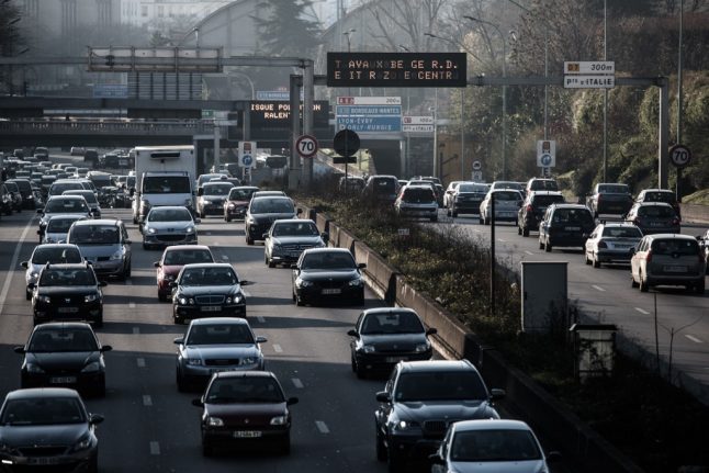 France faces Christmas traffic jams as train strikes force travellers onto roads
