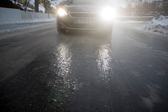 Warnings for icy conditions across most of Sweden