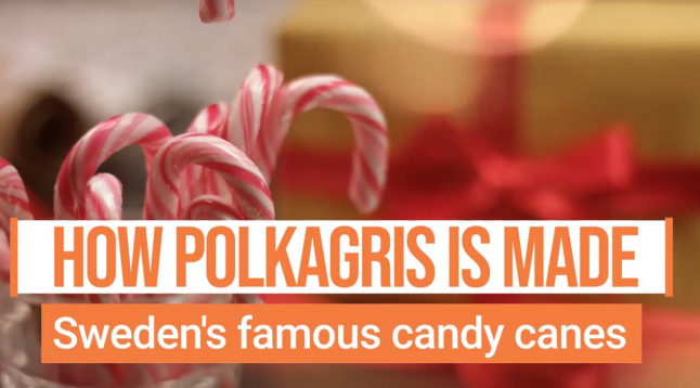 Watch: How to make Sweden’s iconic polkagris candy for Christmas
