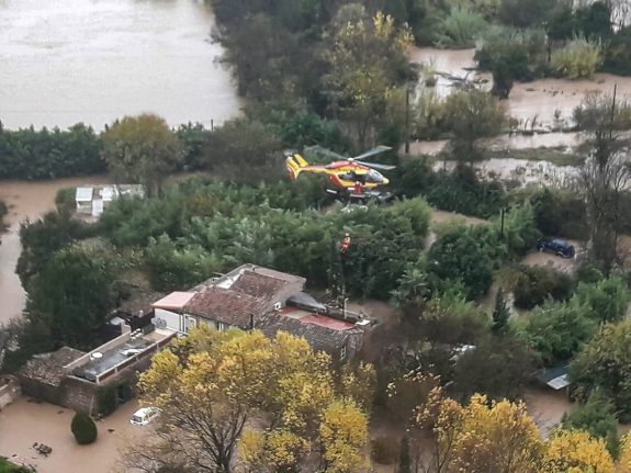 Three killed in helicopter crash while on flood rescue mission in southern France