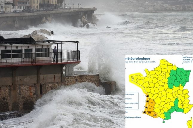 Strong winds and downpours to batter south west France
