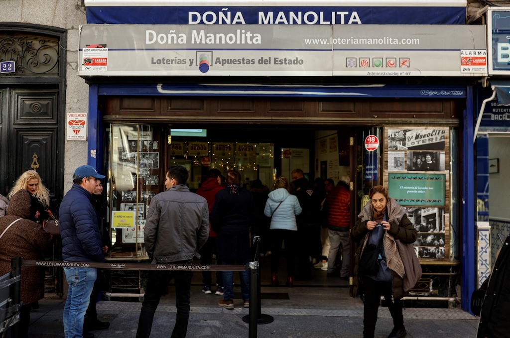 Christmas lottery Spain.