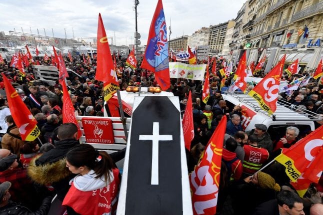 IN PICTURES: Strikers cripple transport and stage protests around France