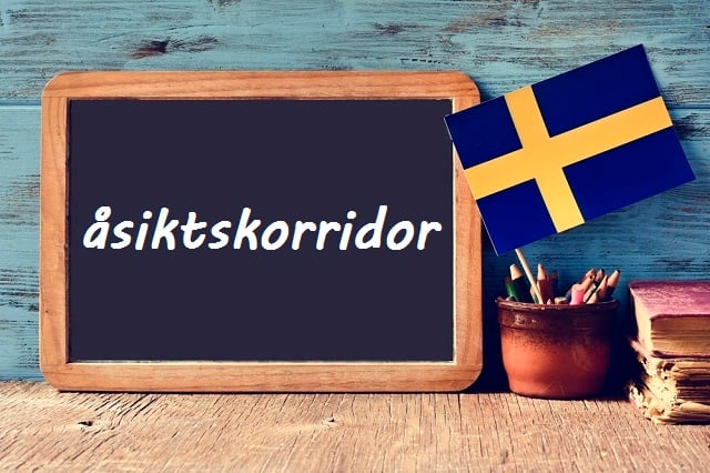 Swedish word of the day: åsiktskorridor