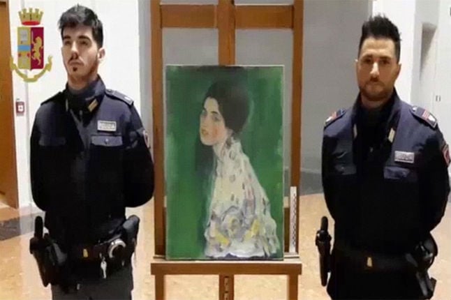 Painting found hidden in wall in Italy confirmed as stolen Klimt