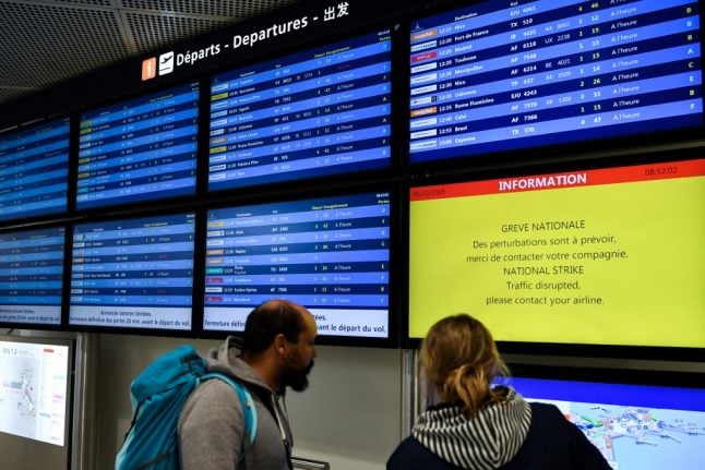 Some flights affected as mass transport strikes across France continue on Wednesday