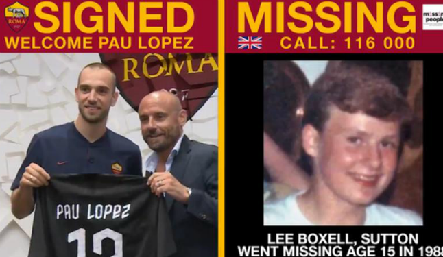 Why is this Italian football club posting missing people pics?