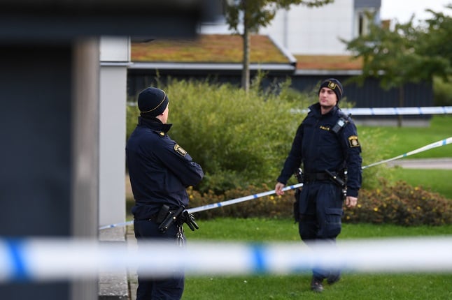 How did reported crime rates change in Sweden last year?
