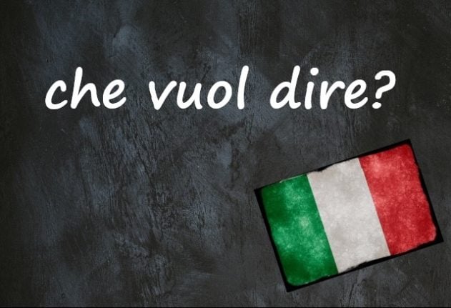 Italian expression of the day: 'Che vuol dire?'