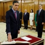 Pedro Sanchez sworn in as head of Spain’s first coalition government since 1936
