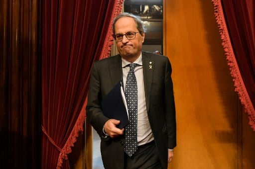 Catalonia’s separatist president stripped of MP status