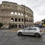 Building evacuated after sinkhole opens up near Rome’s Colosseum