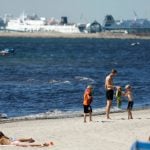 Why are people getting caught in quicksand on a Swedish beach?