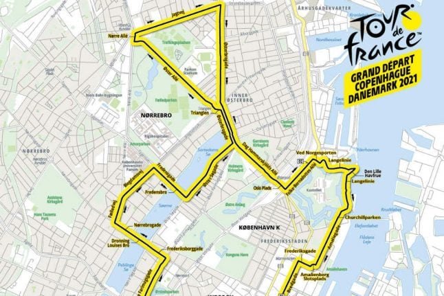 Here are the routes for the Danish stages of the 2021 Tour de France