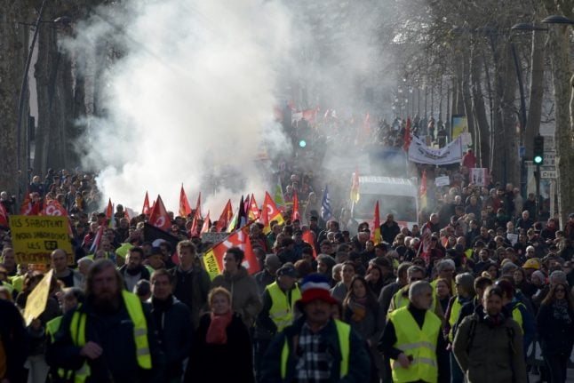 French pension protests pass two-month mark with new Paris demo