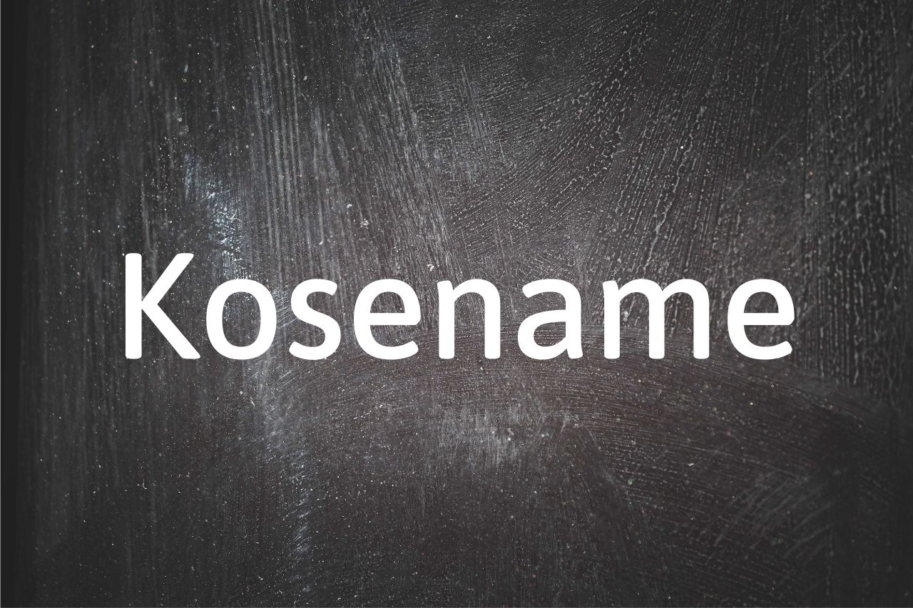 German word of the day: Der Kosename