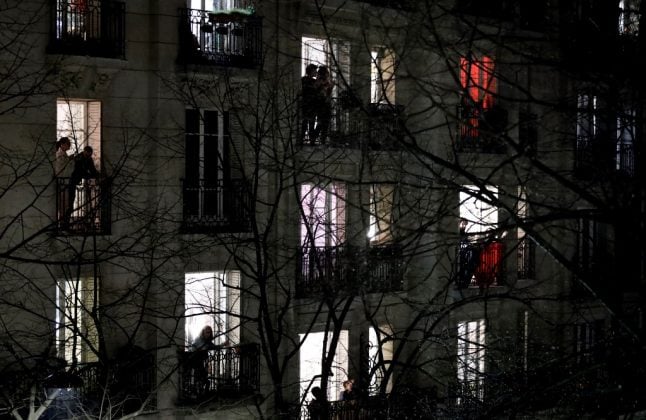 VIDEO: Confined French cheer medical workers from windows and balconies