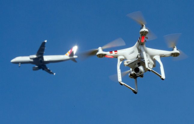 Flights at Frankfurt airport suspended following drone sighting