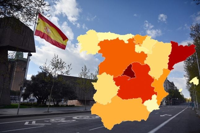 MAP: These are the coronavirus deaths across regions of Spain