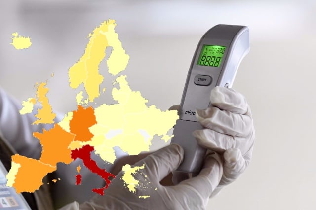 MAP: How the spread of coronavirus has hit countries across Europe