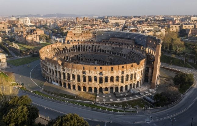 'The silence of Rome': Stunning drone footage reveals Italy's eerily empty capital city