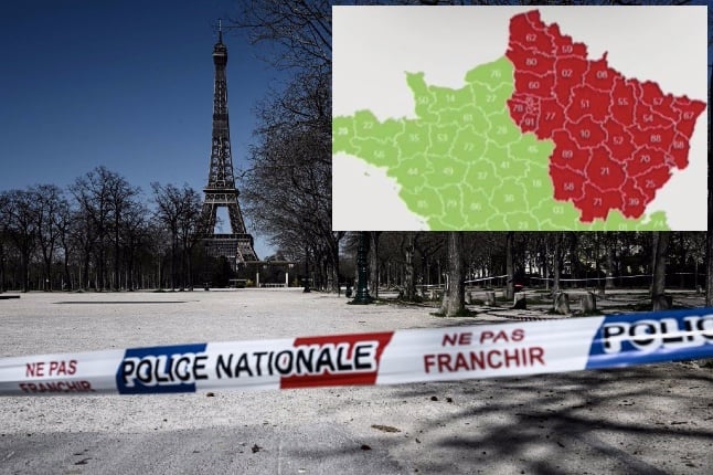 Easing lockdown in France: What's the difference if you live in a red and green département?