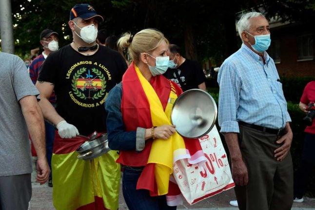 Coronavirus: Protests and political tension grip lockdown Spain