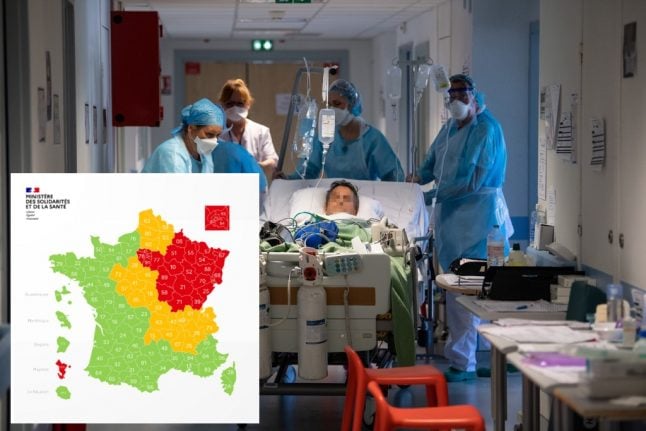 MAP: Pressure eases in French hospitals even as daily death rate shows slight rise