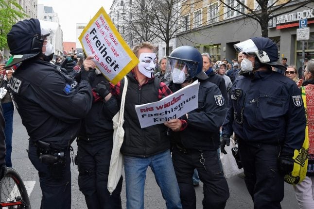 German extremists plan May 1st protests against Covid-19 measures