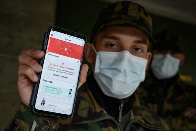 Swiss soldiers fight Covid-19 armed with Bluetooth app