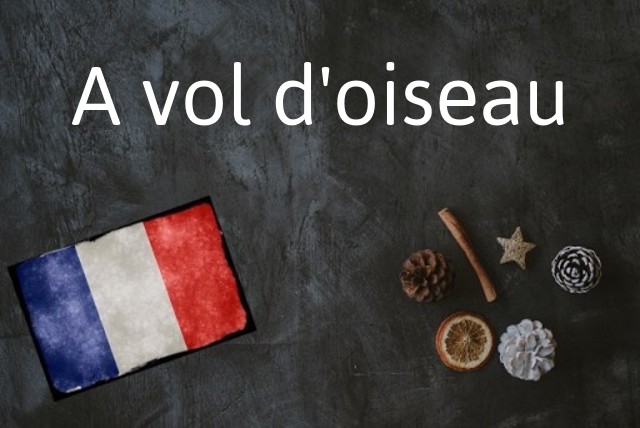 French phrase of the Day: A vol d'oiseau