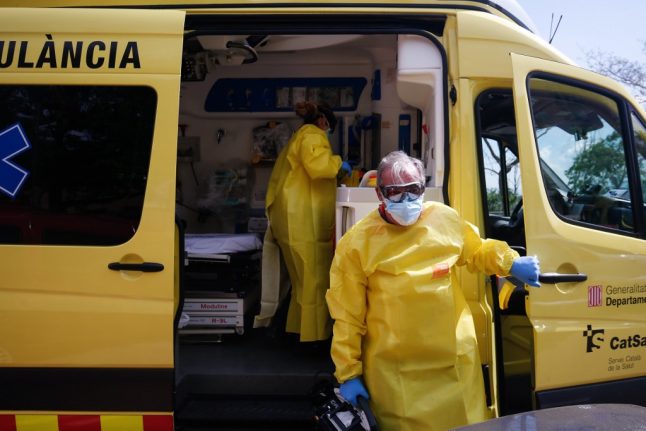 IN PICTURES: What life is like for ambulance teams during coronavirus crisis in Spain