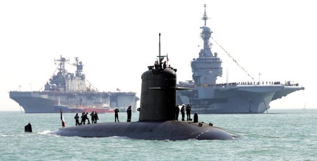 Fire extinguished on unarmed French nuclear submarine