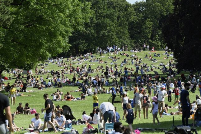 In Images: Parisians bask in the sun as parks are reopened