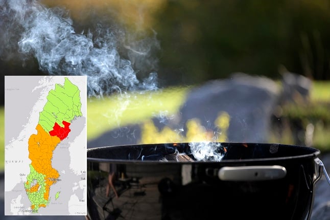 MAP: Barbecue bans across most of Sweden as temperatures soar