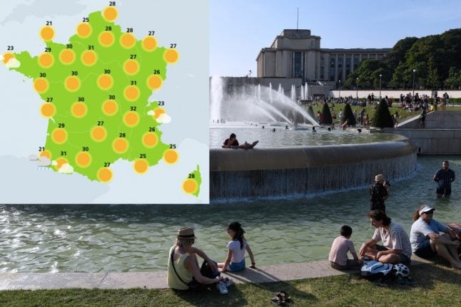 France to sizzle all week with temperatures over 30C